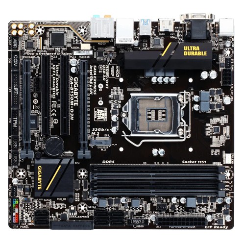 Gigabyte GA-B150 M.2 NVMe & HDMI 4 Slot & Dual GPU Slot Motherboard