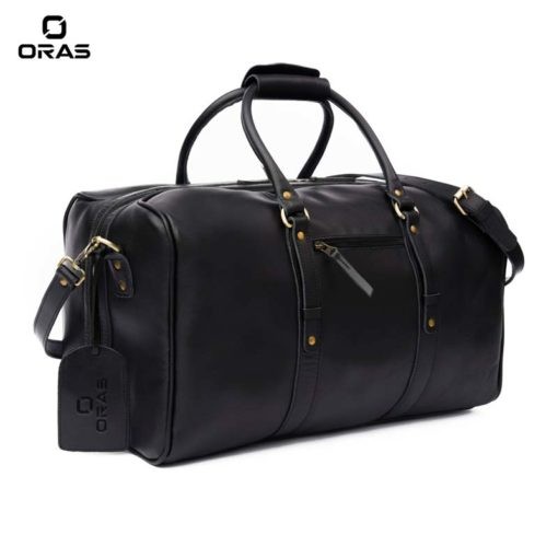 F129 ORAS Full Grain Genuine Leather Duffel Bag