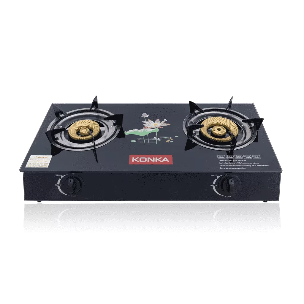 KGLPG226JP -KONKA GAS STOVE (Glass Top, Double Burner)- LPG