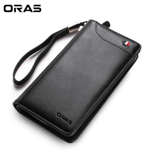 RA16K ORAS Genuine Leather Long Hand Wallet