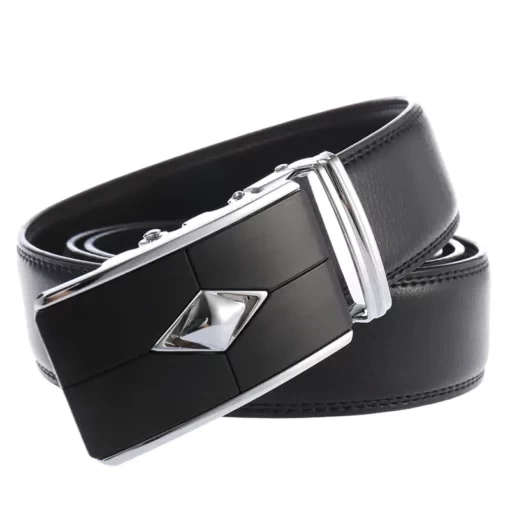 B635 Oras Genuine Leather Automatic Buckle Belt