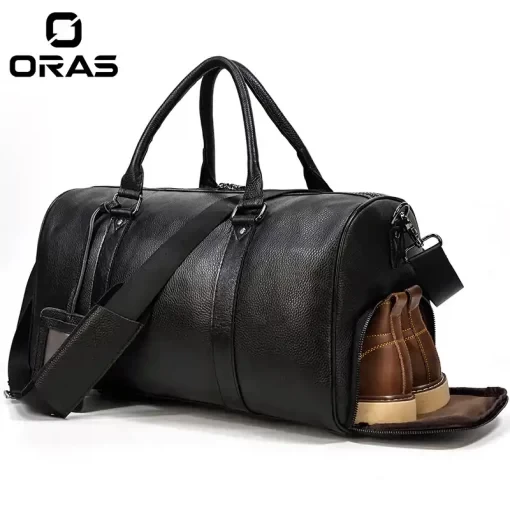 F134 ORAS Genuine Leather Travel Bag