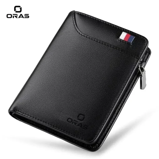 R1011 ORAS Genuine Leather Zipper Wallet